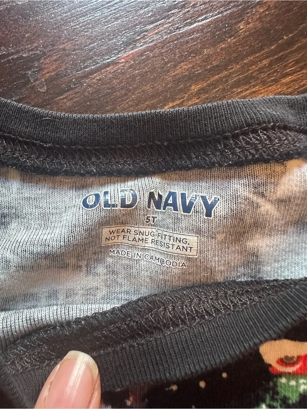 Old Navy Two-Pack Kids Pajama Sets - Gray Monster & Black Holiday Prints